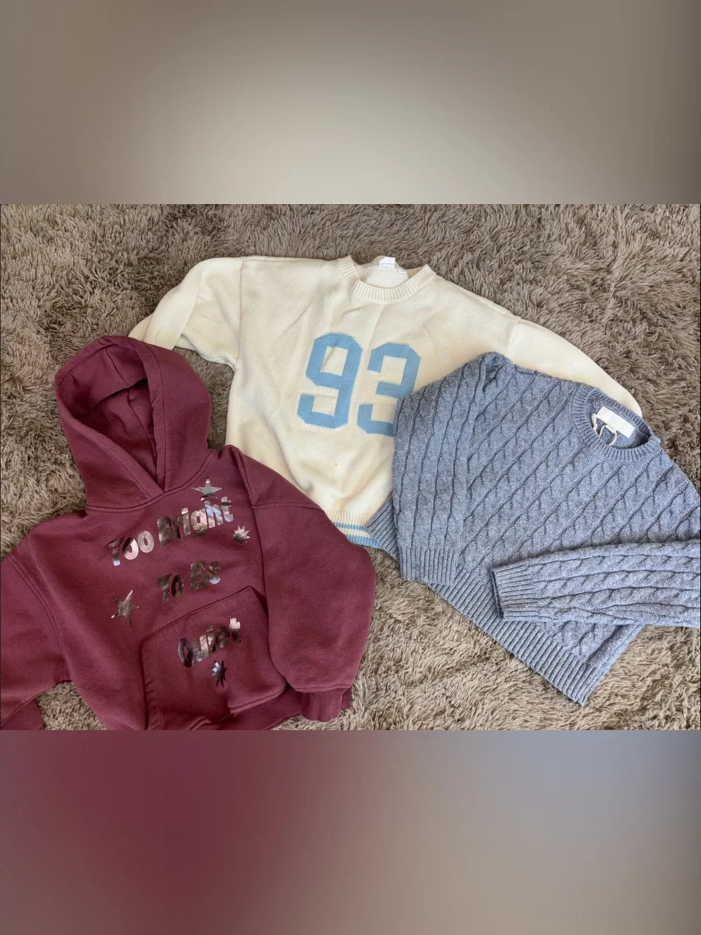 Bundle 3 Girls Sweaters - Size 6-7, GAP and ZARA